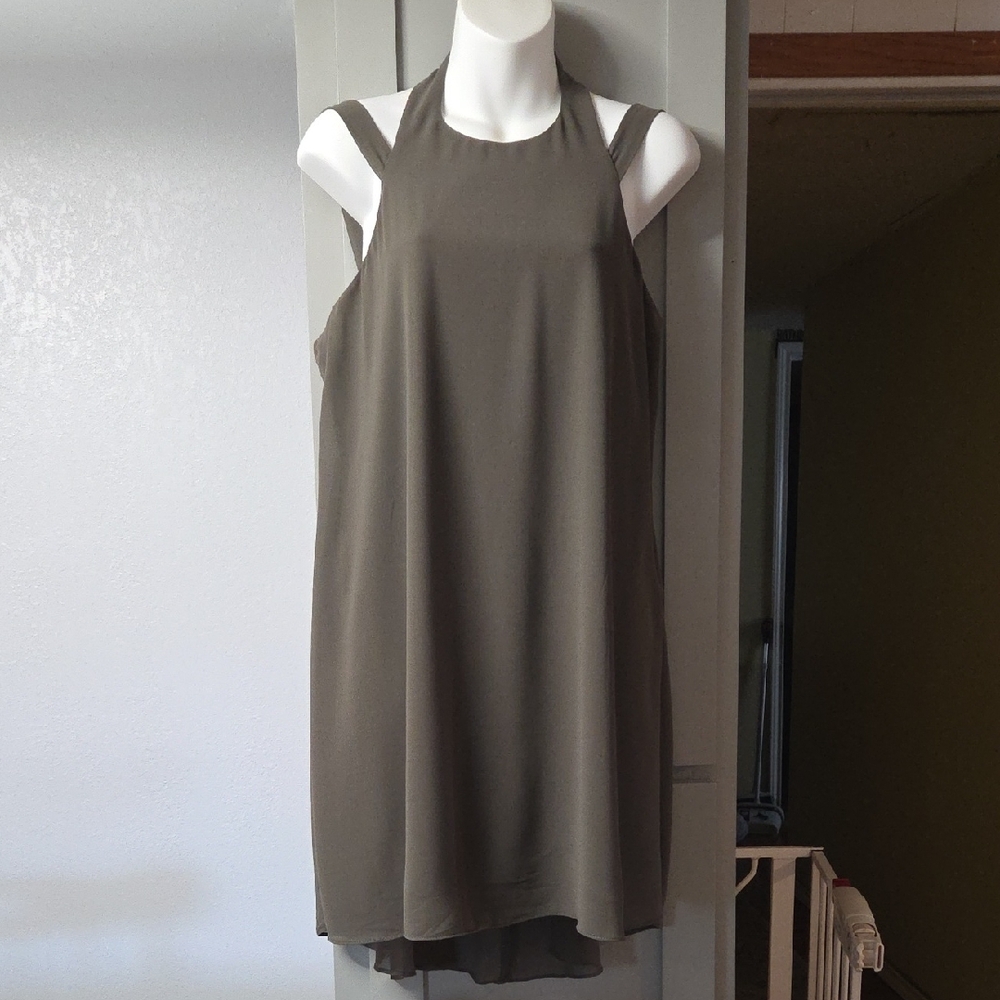 City Studio Olive Sleeveless Tunic Top